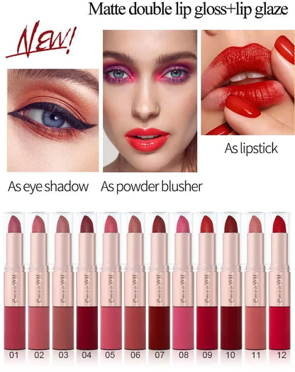 Waterproof Double Head Lipstick Set