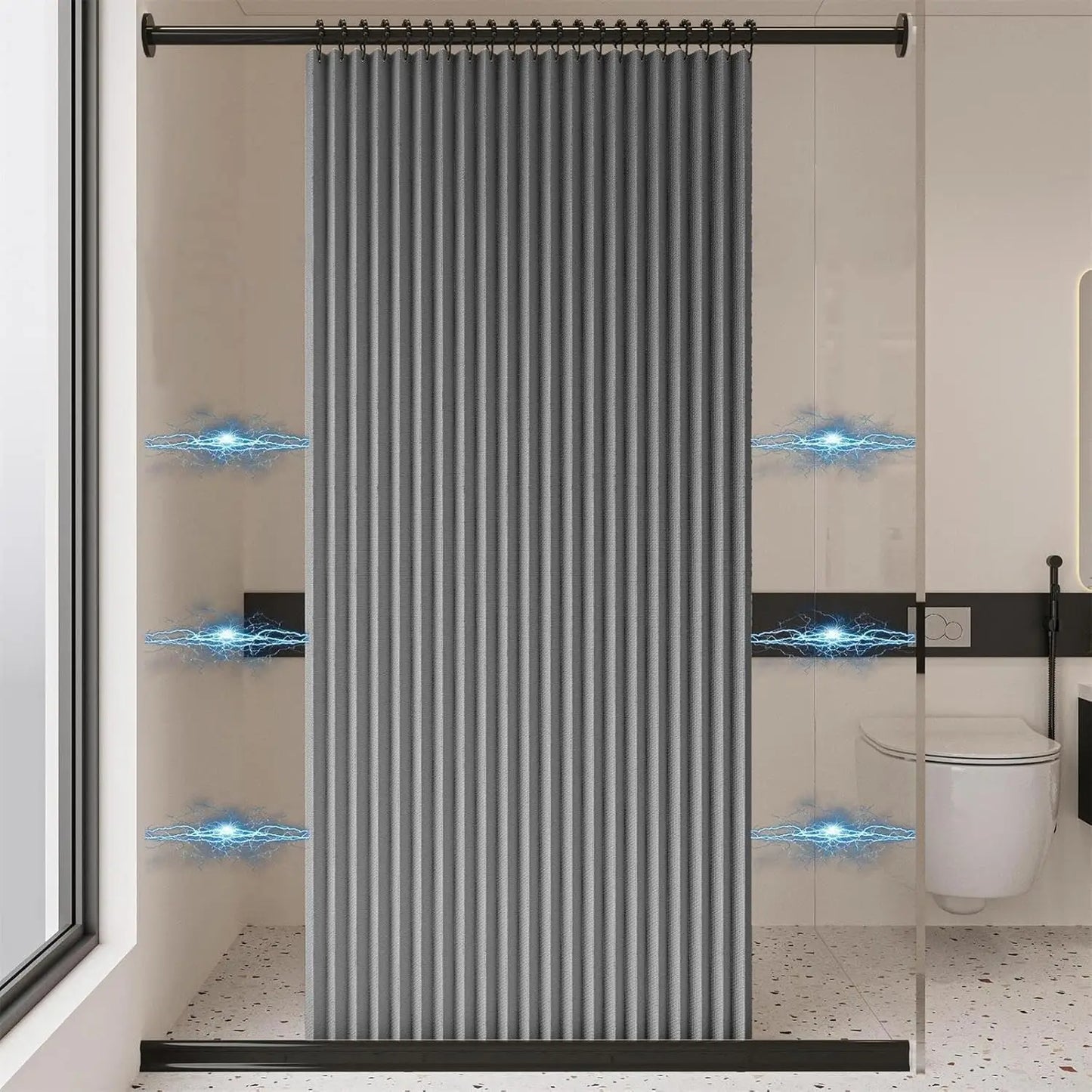 Folding Shower Curtain