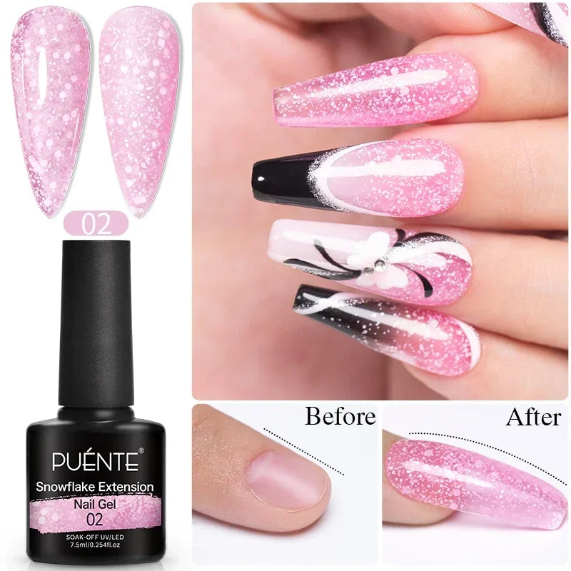 PUENTE Glitter Poly Nail Gel