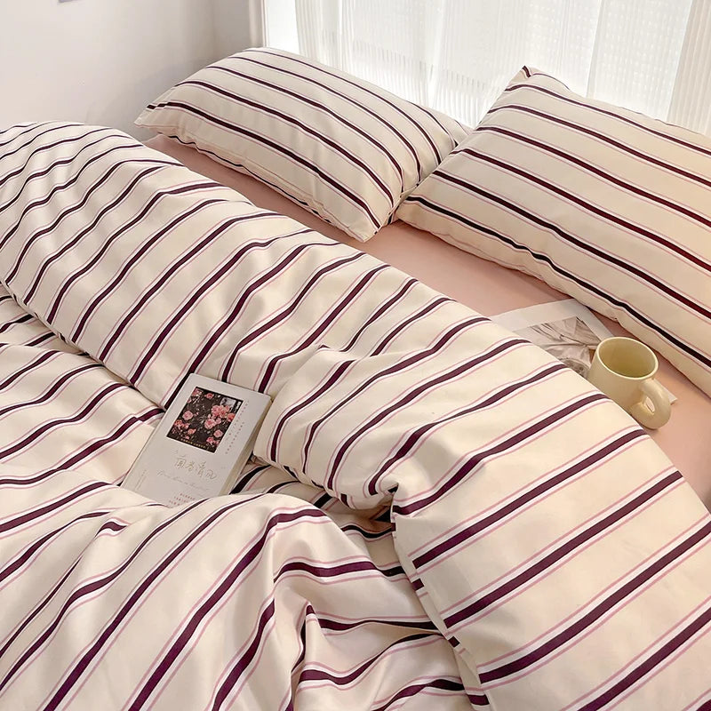 Striped Duvet Bedding Set