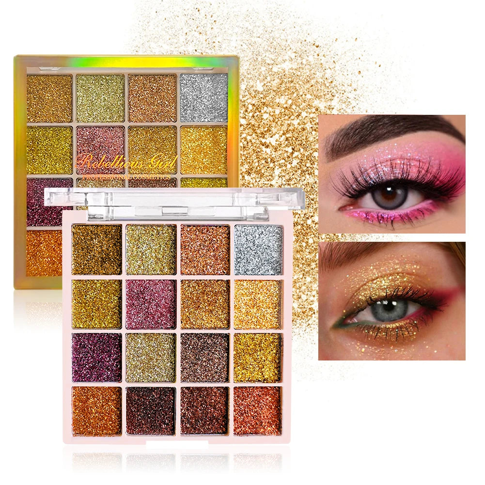 VERONNI 16 Color Glitter Palette