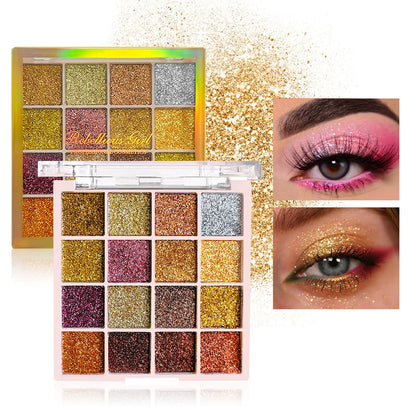 VERONNI 16 Color Glitter Palette
