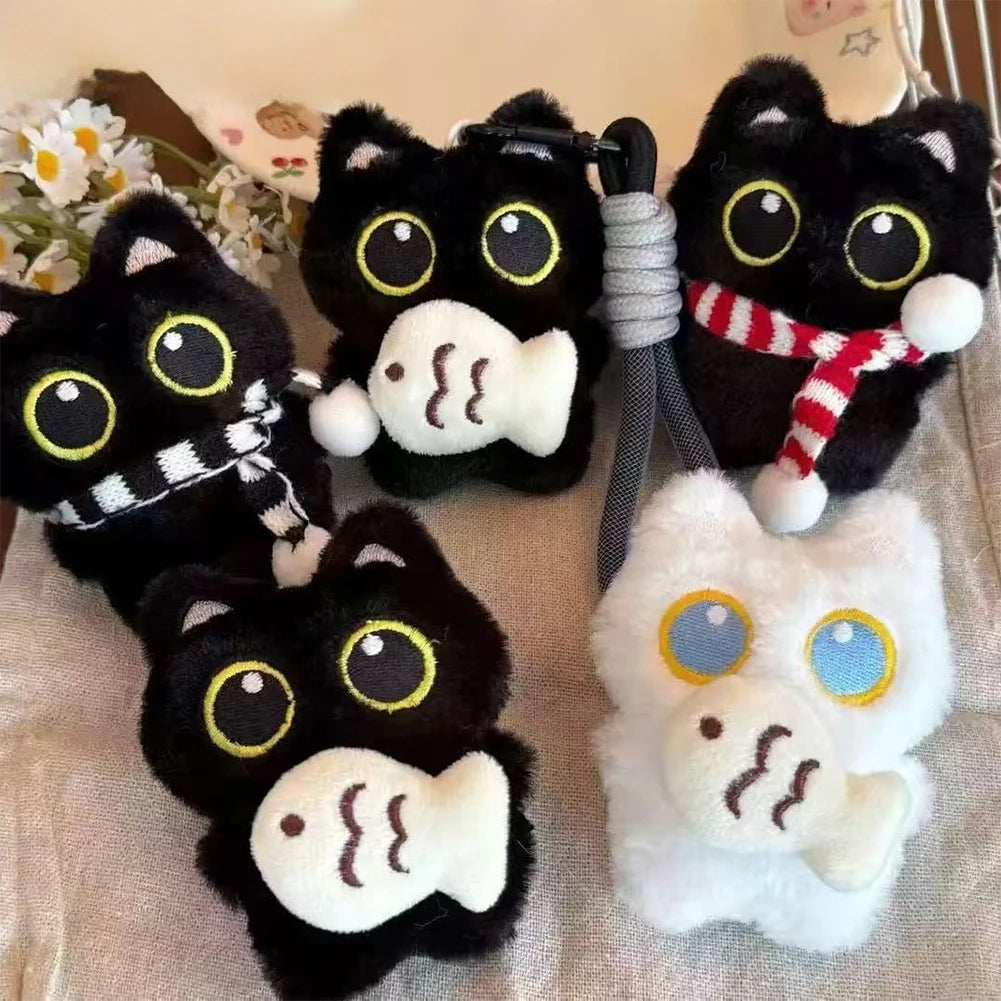 Kawaii Plush Black Cat Doll