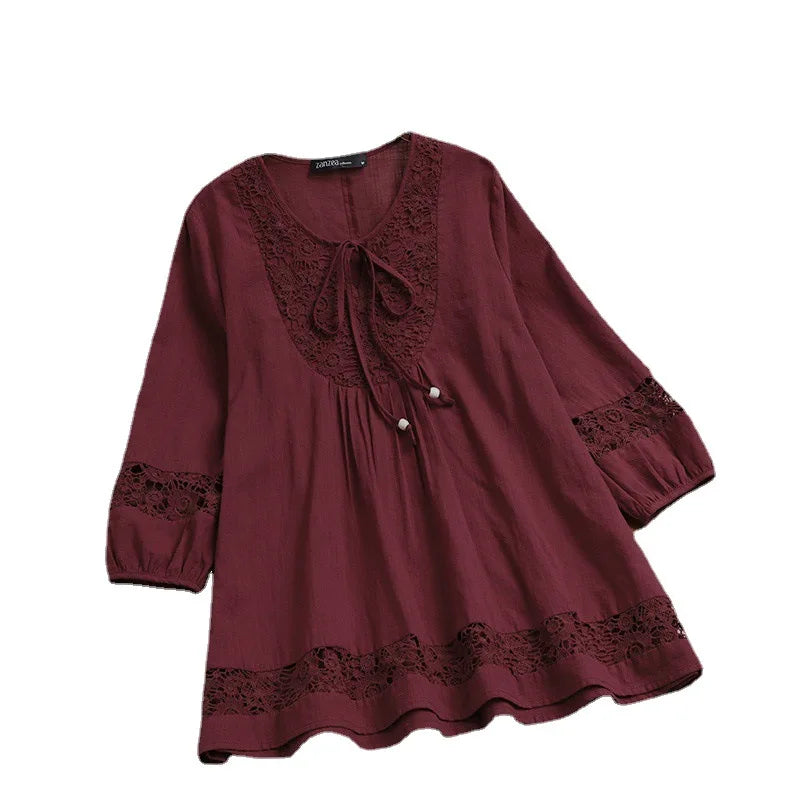 Cotton Lace Loose Top