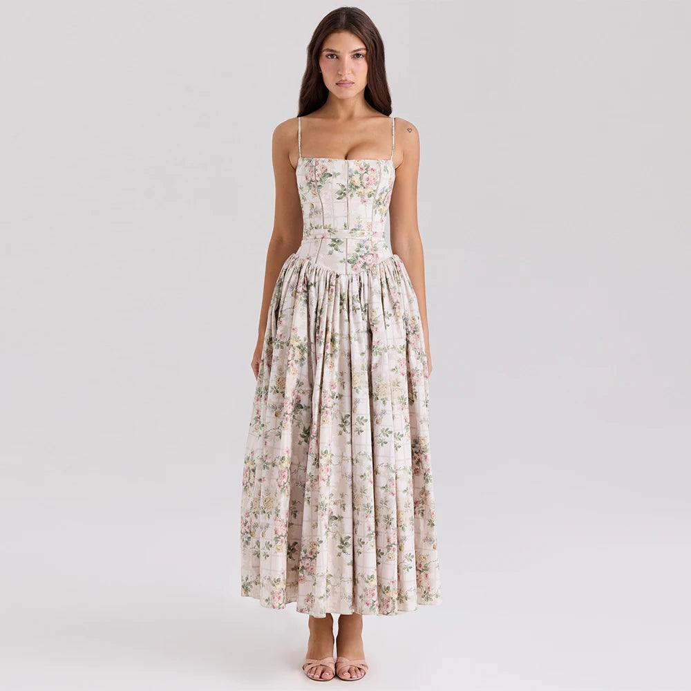 Printed Fit & Flare Dress