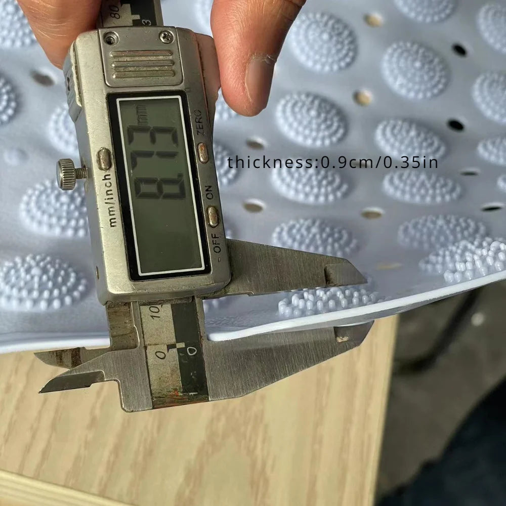 Light Blue Non-Slip PVC Bath Mat