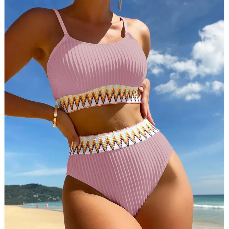 Embroidered Bikini Set