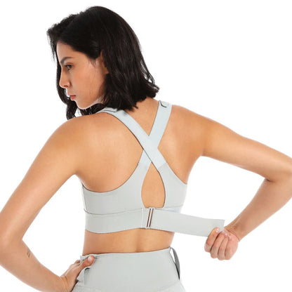 Adjustable High-Support Sports Bra