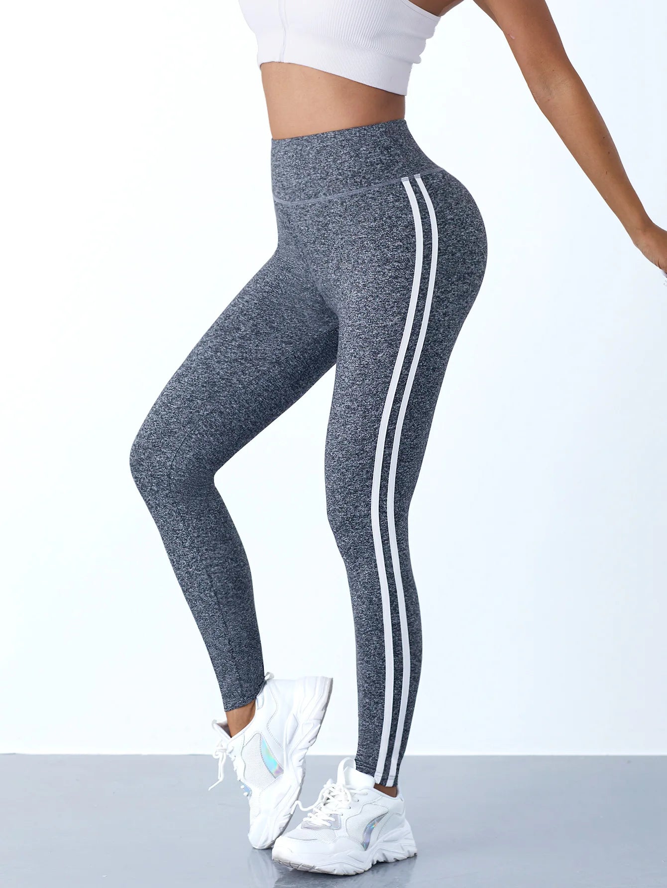 Side-Stripe Tummy Control Leggings