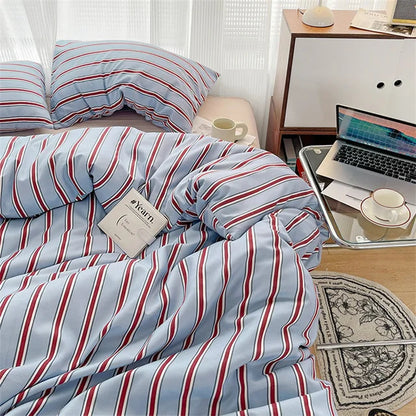 Cotton Striped Bedding Set