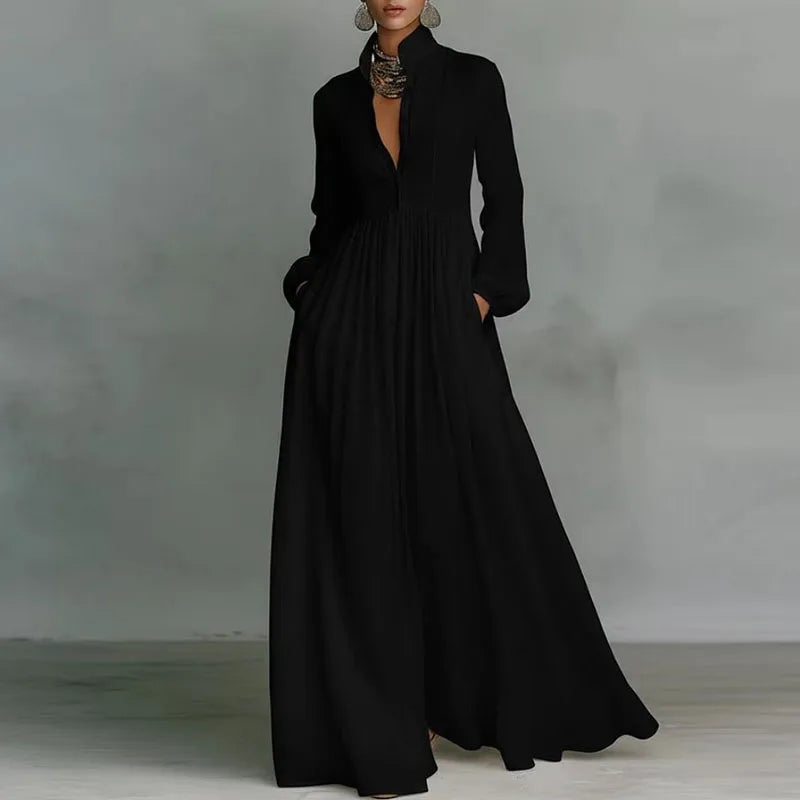 Sheer Lantern Sleeve Dress