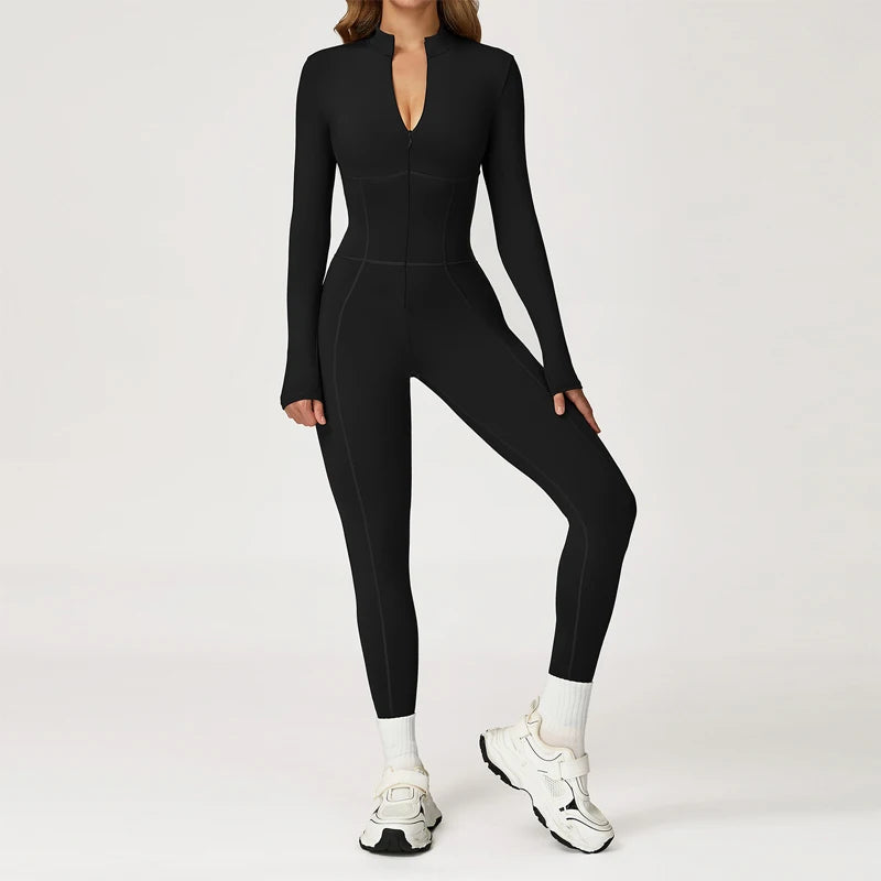 Women’s Fleece-Lined Full-Zip Jumpsuit