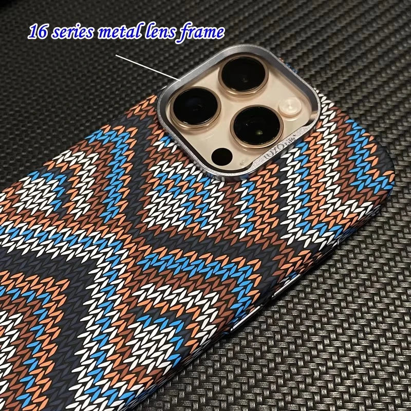 Carbon Fiber Grid Case for iPhone 17 Pro Max | 17 Pro | 16 Pro Max | 16 Pro | 15 Pro Max | 15 Pro