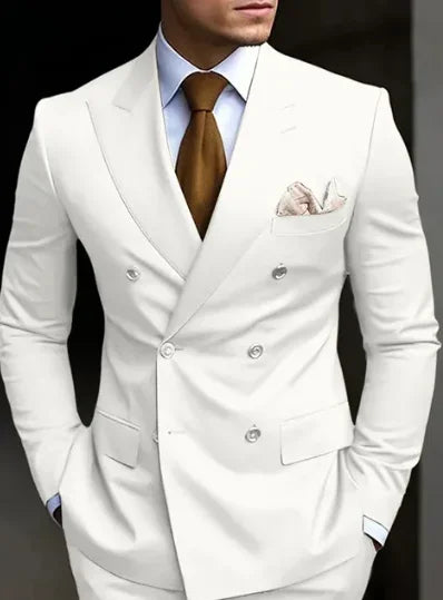 High Brown Double Breasted Suit