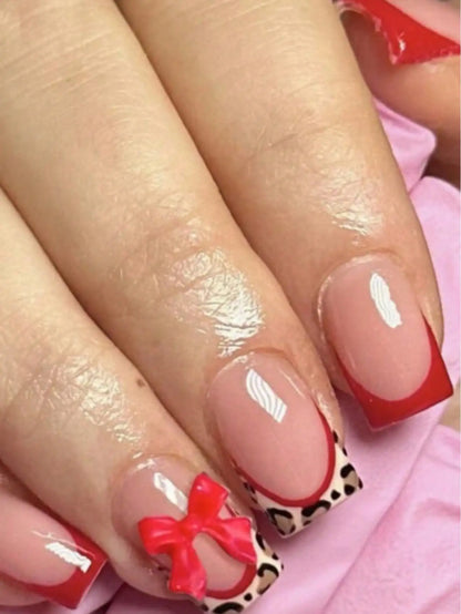 Butterfly Bow Press-On Nails