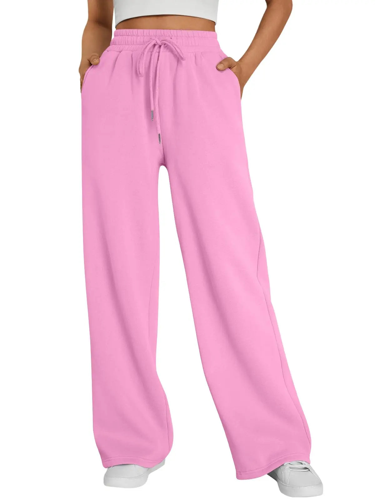Wide-Leg Baggy Drawstring Joggers
