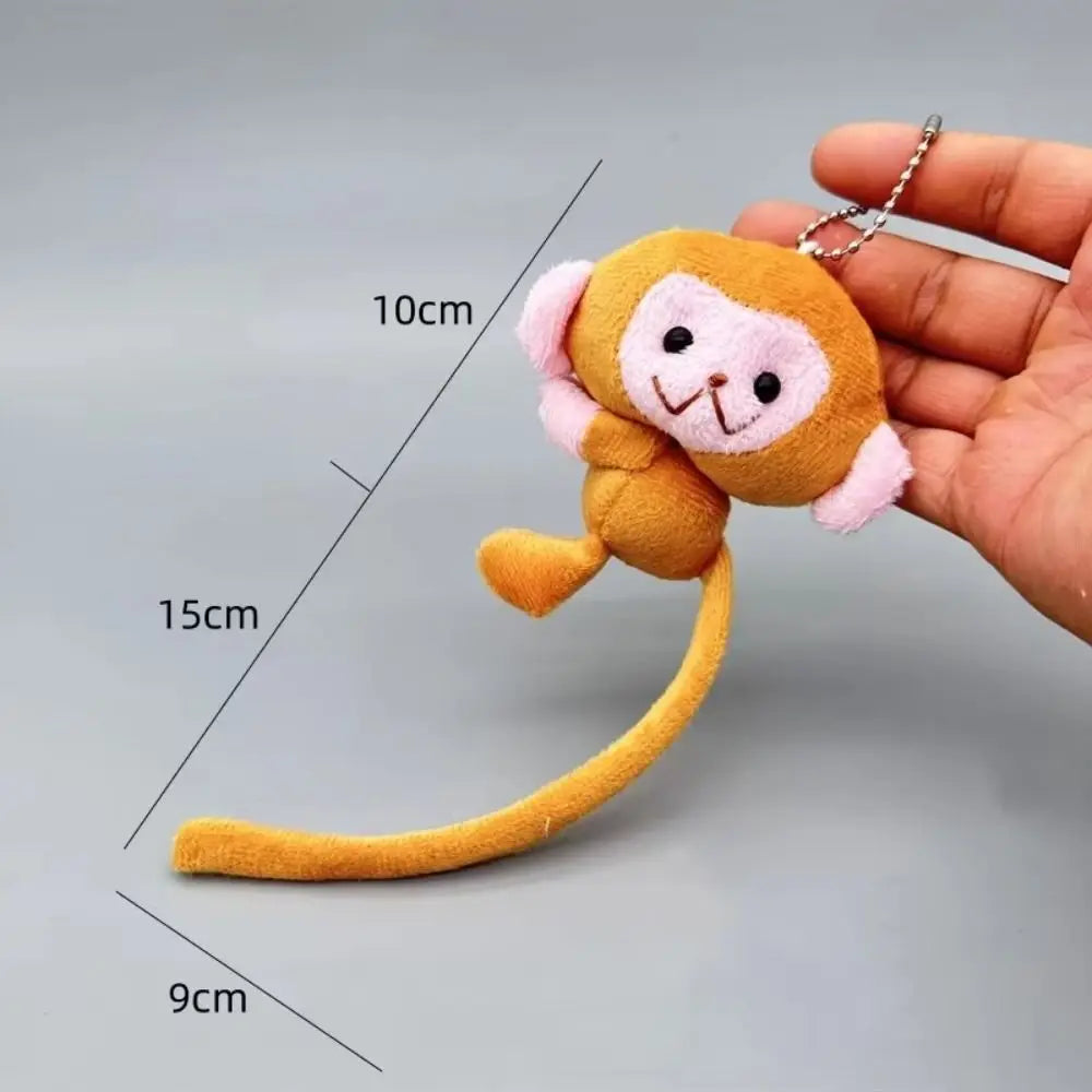 Long-tailed Monkey Key Chain Cartoon