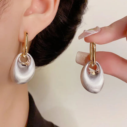 Two-Tone Copper Hoop Earrings