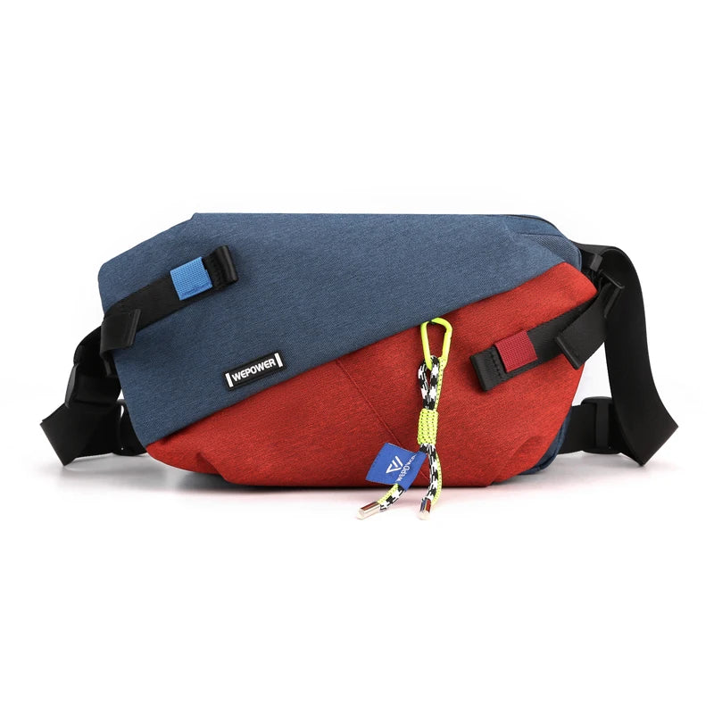 Nylon Patchwork Waist Bag