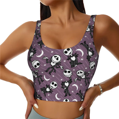 Skull Print Halloween Bra