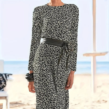 Printed Plus-Size Dress