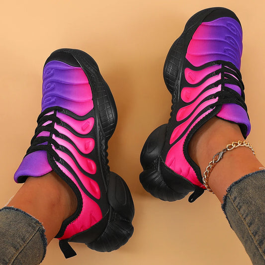 Women’s Rainbow Platform Sneakers