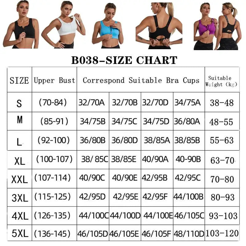 Push-Up Back-Closure Sports Bra