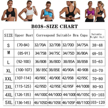 Push-Up Back-Closure Sports Bra