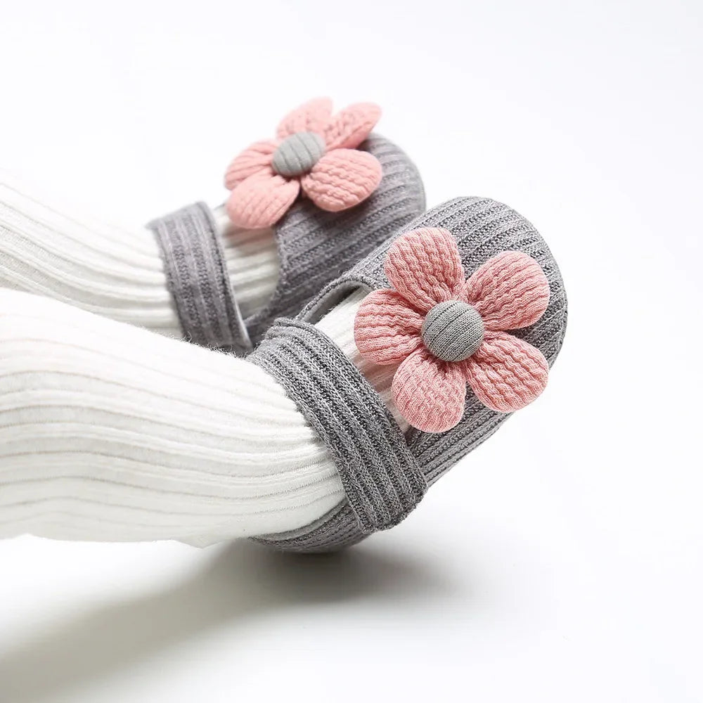 Flower Cotton First Walker Shoes