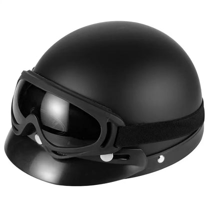 Vintage Leather Half Helmet