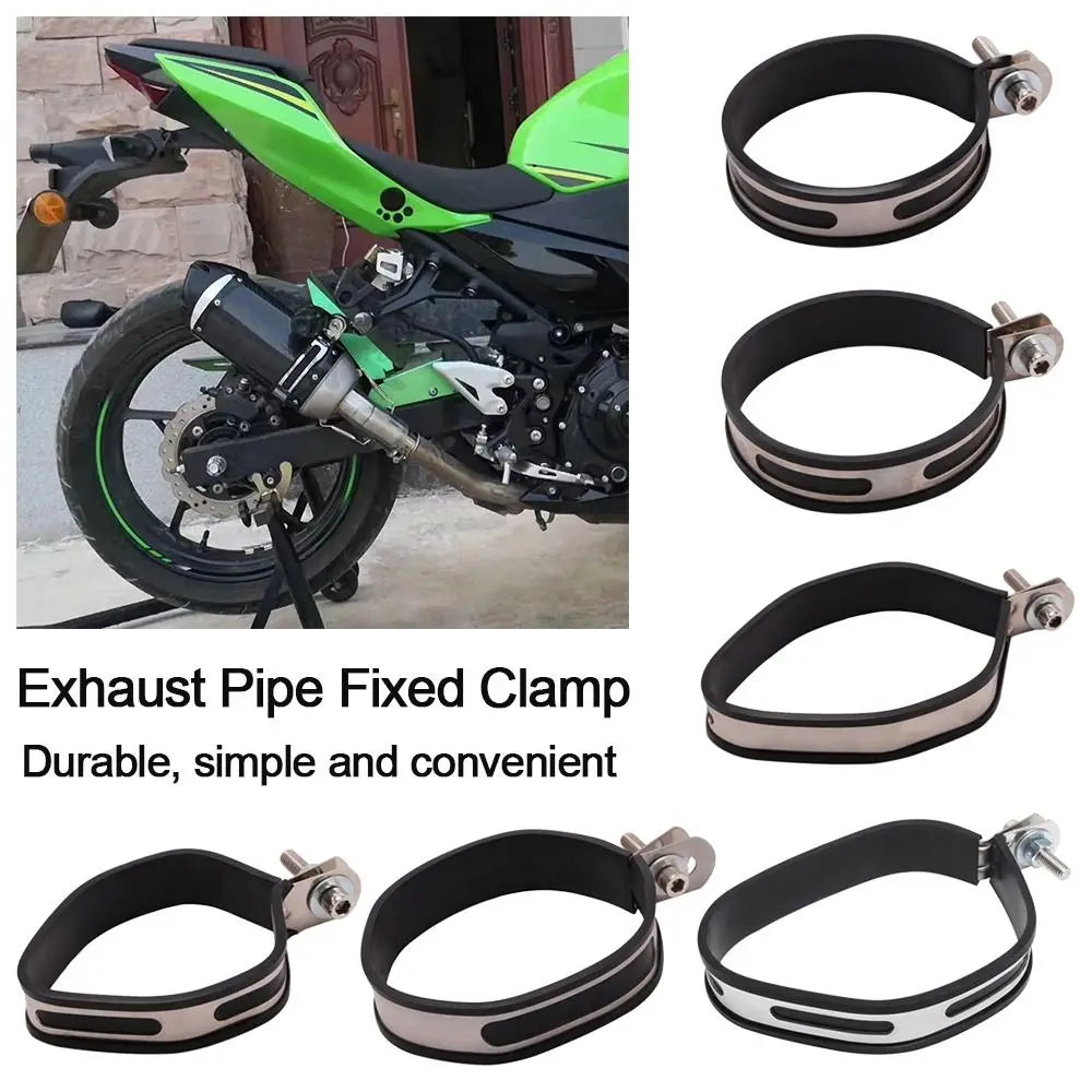 Universal Motorcycle Exhaust Hanger Bracket with Fixed Ring