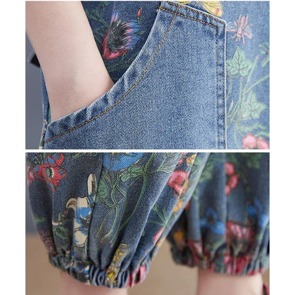 Floral Cargo Jumpsuit