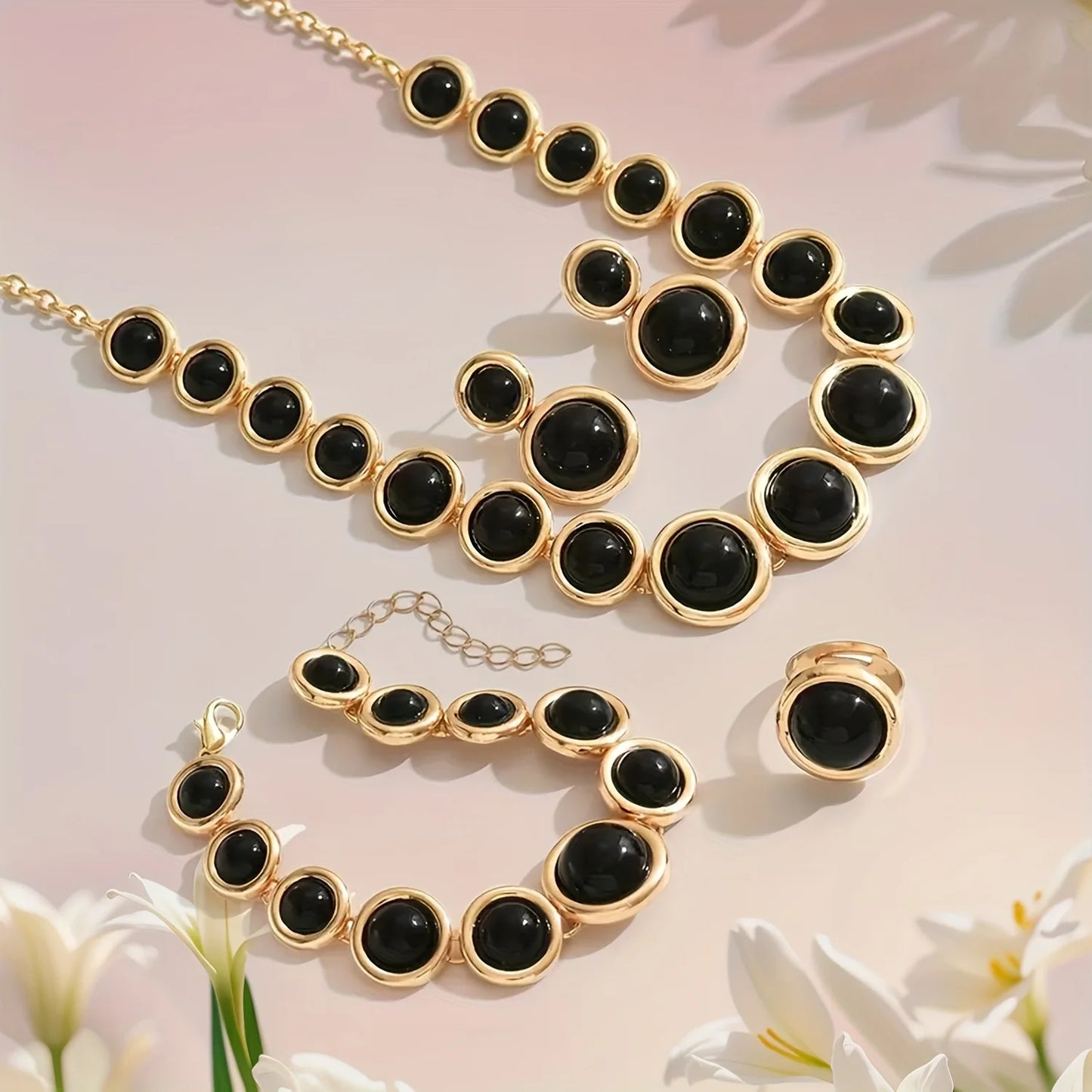 Metal Sphere Jewelry Set