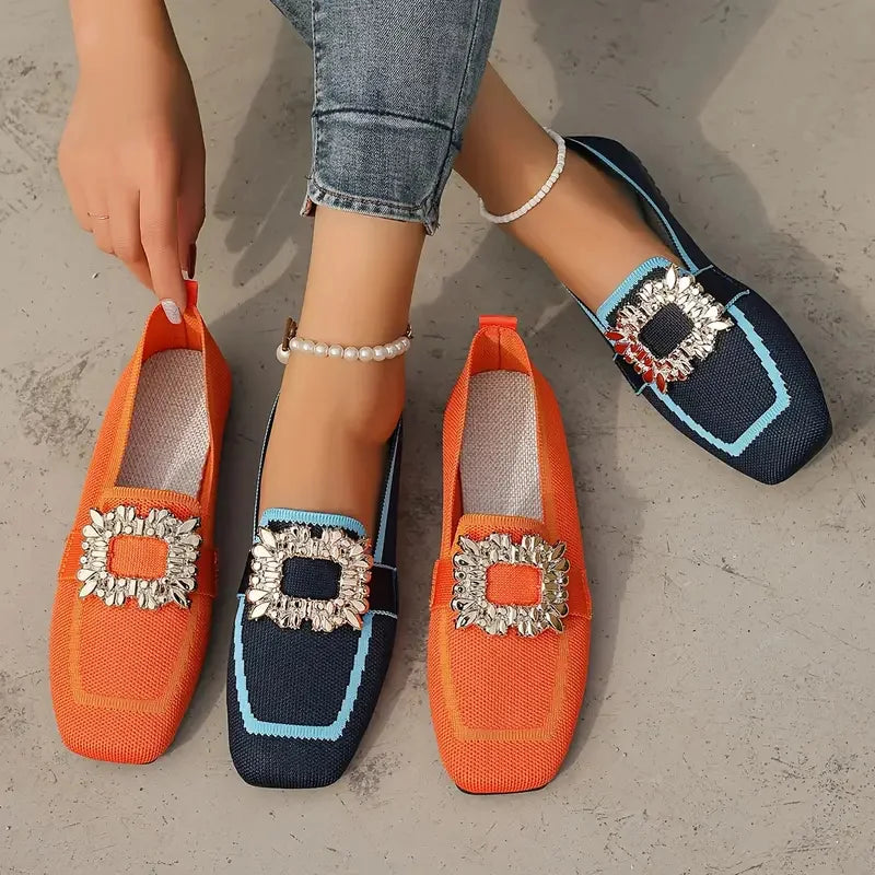 Women Comfortable Knitted Slip-on Shoes