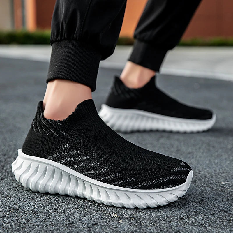Thick-Sole Sock Running Sneakers