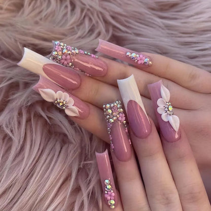 Leopard Cherry Press-On Nails