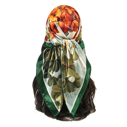 Silk Shawl Satin Square Scarf