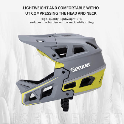 Integrated-Molding Off-Road Full Bike Helmet