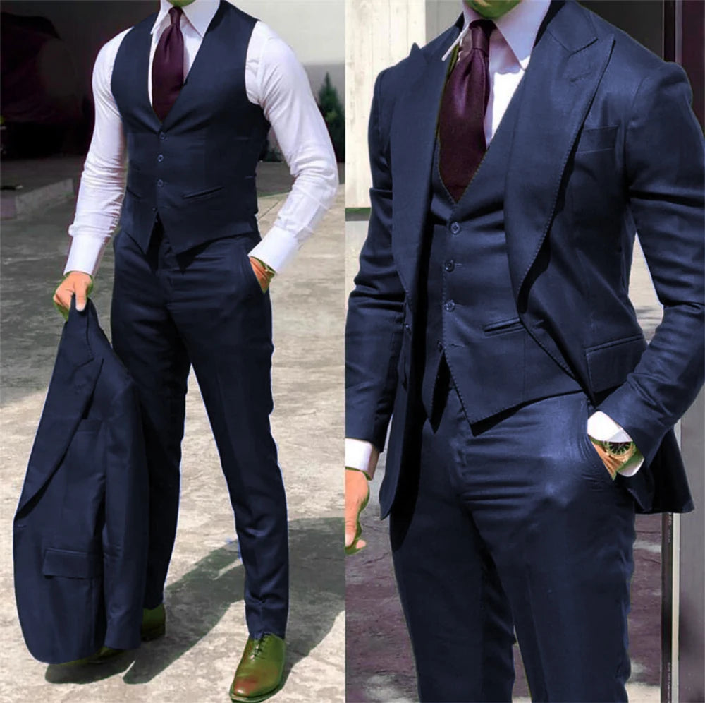 Solid Color Formal Business Suit