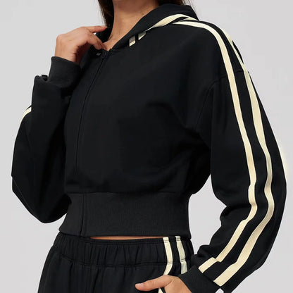 Thickened Hooded Zip Jacket