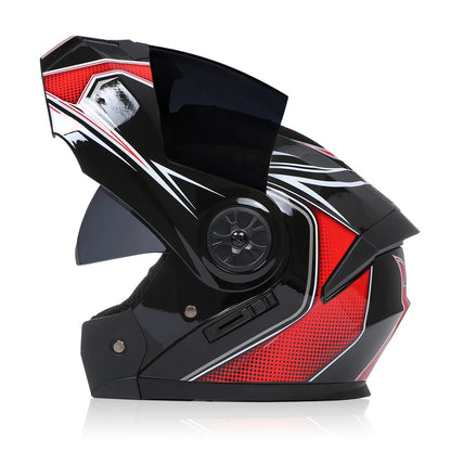 BLD Dual-Lens Flip-Up Modular Helmet