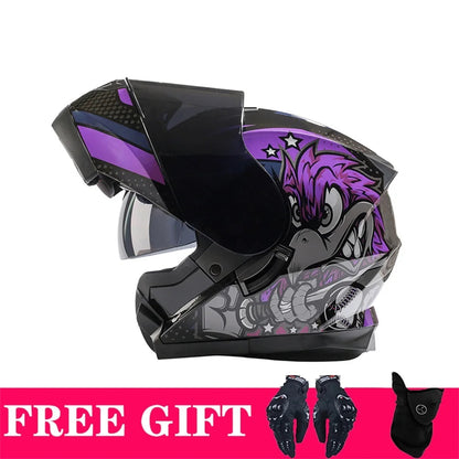 BLD-162 Double-Visor Flip-Up Helmet