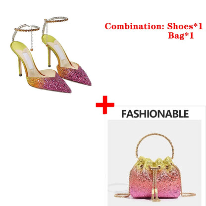 Diamond Slingback Heels