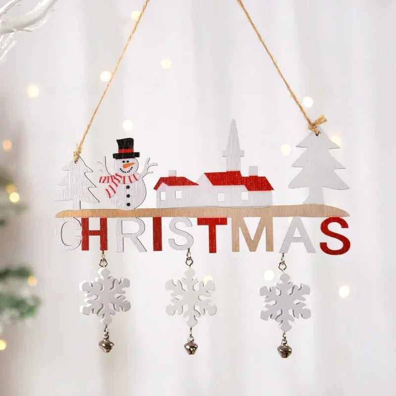 Wooden Hanging Christmas Decor