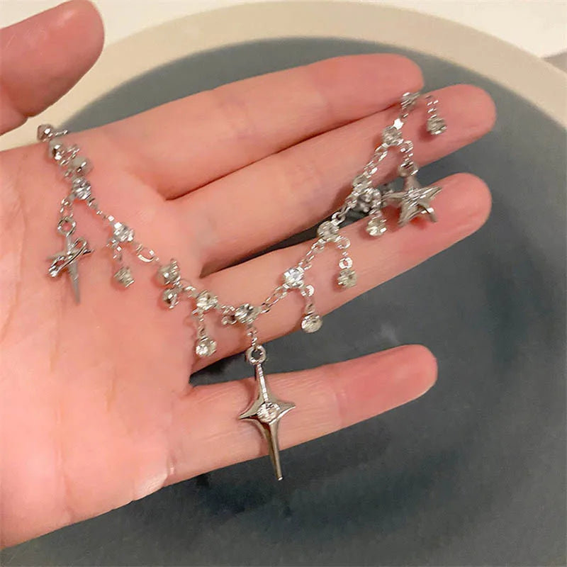 Crystal Cross Pendant Necklace