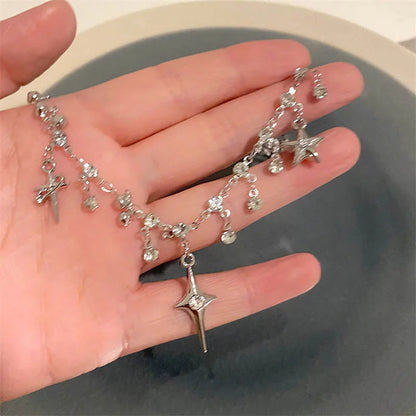 Crystal Cross Pendant Necklace
