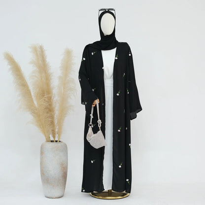 Floral Embroidery Long Abaya