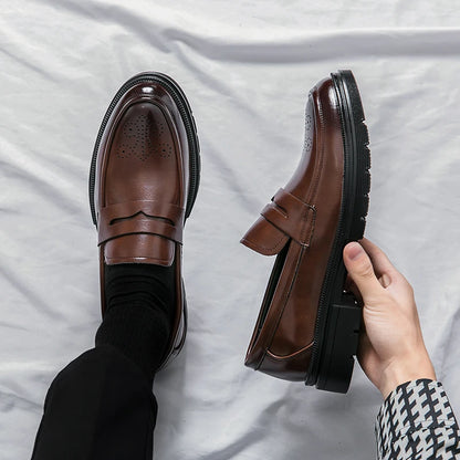 Breathable Leather Business Shoes