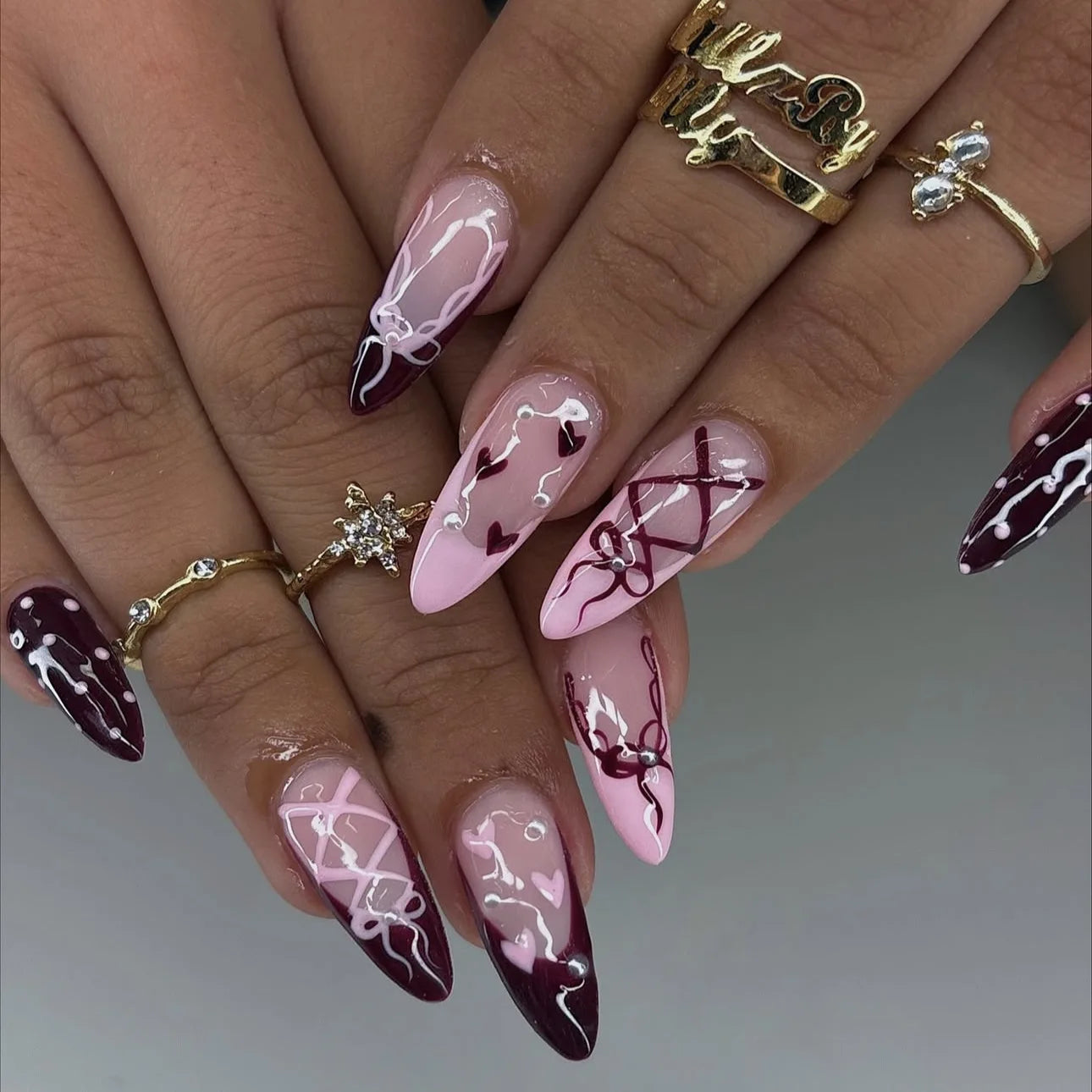 24Pcs French Ballerina Nail Tips