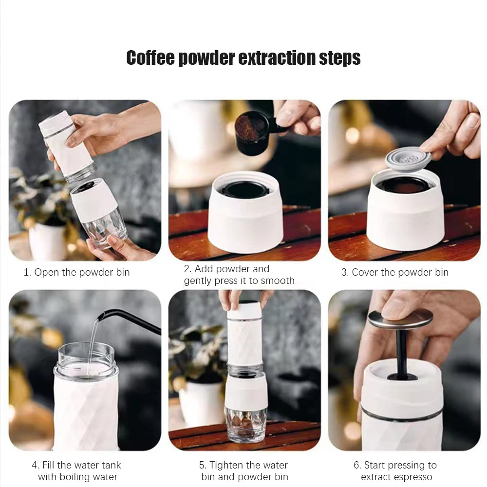 Portable Hand Press Coffee Maker